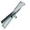 KFA Zestaw prysznicowy podtynkowy MOZA CHROM + odpływ liniowy 80cm
